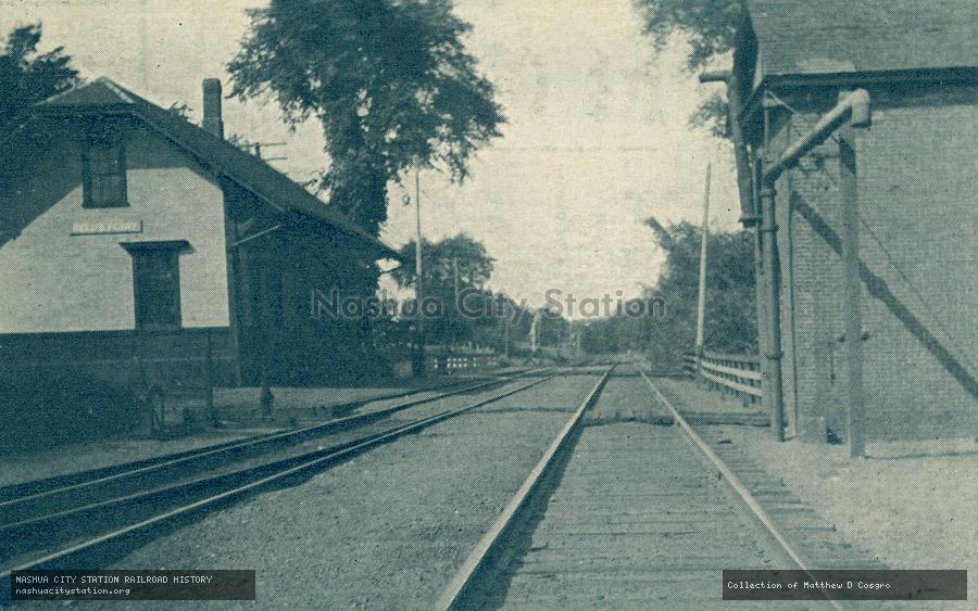 Postcard: Boston & Maine Railroad Station, Reed